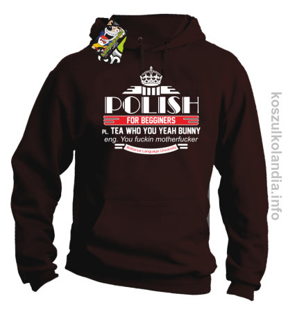Polish for begginers Teas Who You Yeah Bunny - Bluza męska z kapturem 