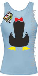 Pingwin no head bez głowy - top damski - błękitny