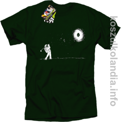 Astro Golfista na księżycu - Koszulka męska butelkowa 