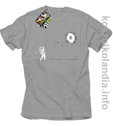 Astro Golfista na księżycu - Koszulka męska melanż 