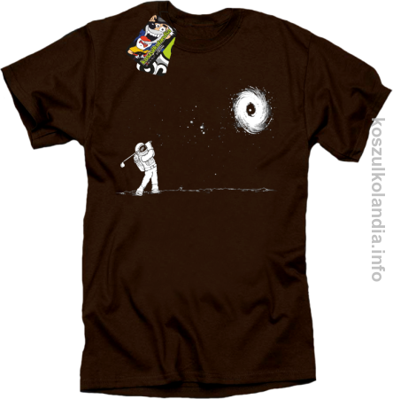 Astro Golfista na księżycu - Koszulka męska 