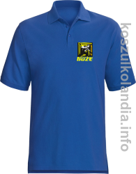 Fedrujący górnik Szczęść Boże - Koszulka męska Polo niebieska 