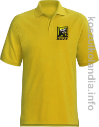 Fedrujący górnik Szczęść Boże - Koszulka męska Polo żółta 