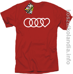 Audi LOVE czerwony