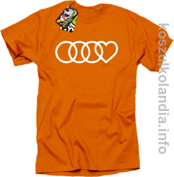 Audi LOVE pomarańczowy