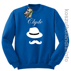 Clyde Retro - bluza bez kaptura - niebieska