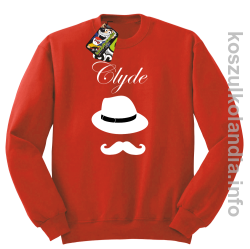 Clyde Retro - bluza bez kaptura - czerwona