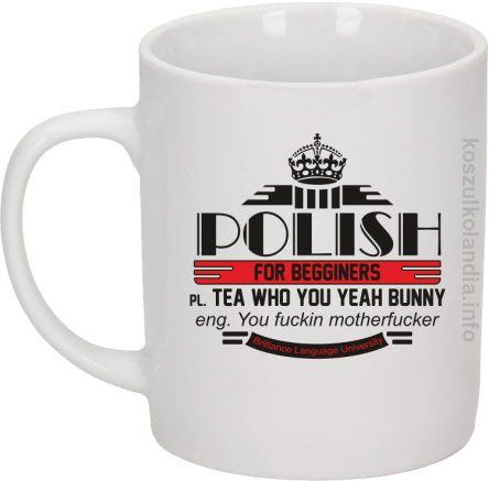 Polish for begginers Teas Who You Yeah Bunny - Kubek ceramiczny bialy 