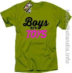 Boys are Toys - Koszulka męska kiwi