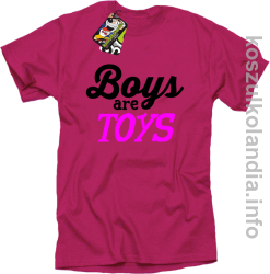 Boys are Toys - Koszulka męska fuchsia 