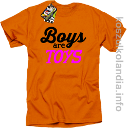 Boys are Toys - Koszulka męska pomarańcz 