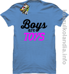 Boys are Toys - Koszulka męska błękit 
