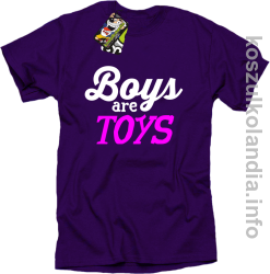 Boys are Toys - Koszulka męska fiolet 