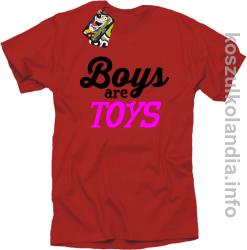 Boys are Toys - Koszulka męska czerwona 