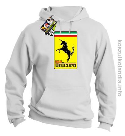 Unicorn Italia Parody Ferrari - bluza męska z kapturem 5