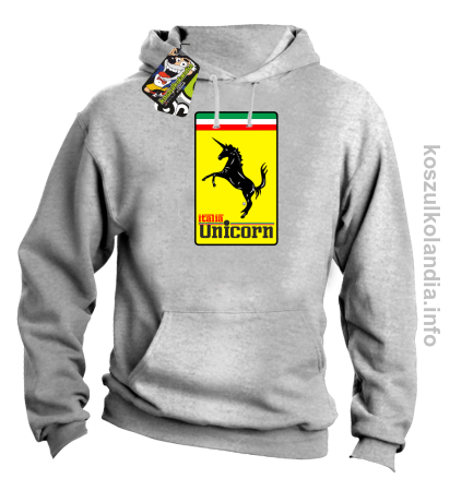 Unicorn Italia Parody Ferrari - bluza męska z kapturem