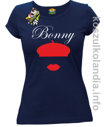 Bonny Retro - koszulka damska - granatowa