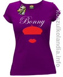 Bonny Retro - koszulka damska - fioletowa
