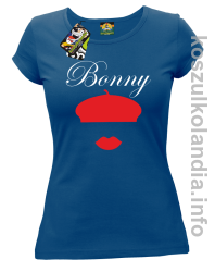 Bonny Retro - koszulka damska - niebieska