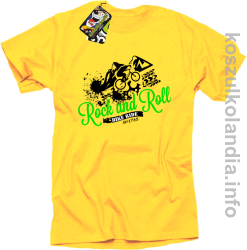 Rock & Roll Bike Ride est 1765 - Koszulka męska żółta
