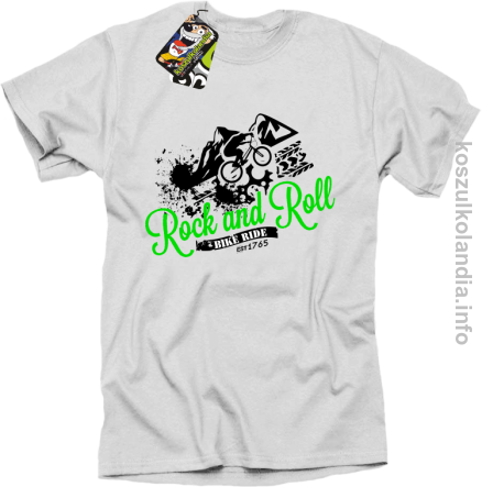 Rock & Roll Bike Ride est 1765 - Koszulka męska biała 