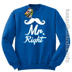 Mr Right - Bluza bez kaptura - niebieska