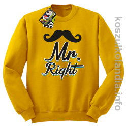 Mr Right - Bluza bez kaptura - żółta