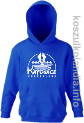 Katowice Wonderland - Bluza z kapturem dziecięca - niebieska