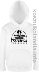 Katowice Wonderland - Bluza z kapturem dziecięca - biała