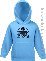 Katowice Wonderland - Bluza z kapturem dziecięca - błękitna