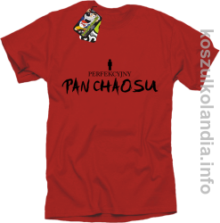 Perfekcyjny PAN CHAOSU - koszulka męska - czerwona