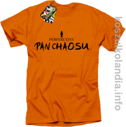 Perfekcyjny PAN CHAOSU - koszulka męska - pomarańczowa