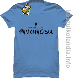 Perfekcyjny PAN CHAOSU - koszulka męska - błękitna