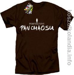 Perfekcyjny PAN CHAOSU - koszulka męska - brązowa