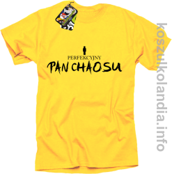 Perfekcyjny PAN CHAOSU - koszulka męska - żółta