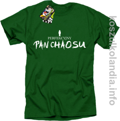 Perfekcyjny PAN CHAOSU - koszulka męska - zielona