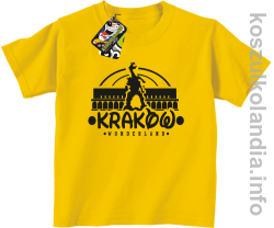 Kraków wonderland -Koszulka dziecięca żółta 