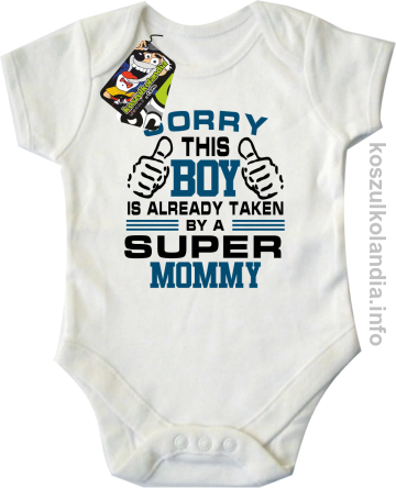 Sorry this boy is already taken by a super mommy -  body dziecięce - białe
