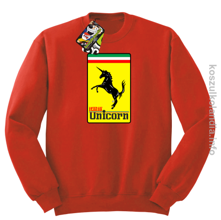Unicorn Italia Parody Ferrari - bluza męska STANDARD bez kaptura