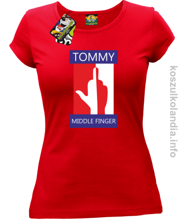 Tommy Middle Finger - koszulka damska