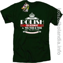 Polish for begginers Yes Tess Q Tess - Koszulka męska butelkowa 