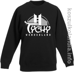 TYCHY Wonderland - bluza bez kaptura dziecięca - czarna