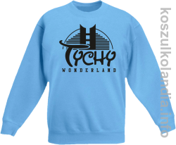 TYCHY Wonderland - bluza bez kaptura dziecięca - błękitna