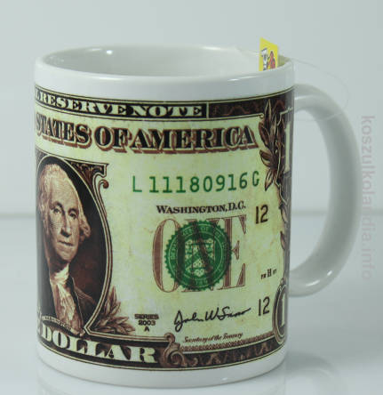 1$ dolar - Kubek ceramiczny biały 