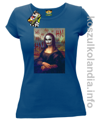 MonaLisa HelloJocker - koszulka damska niebieska 