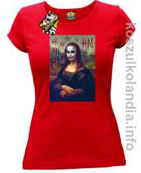 MonaLisa HelloJocker - koszulka damska czerwona 