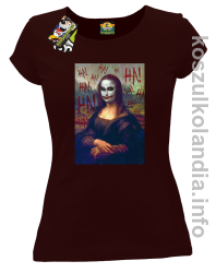 MonaLisa HelloJocker - koszulka damska brązowa 