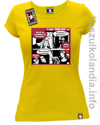 Czeski Film Część 1 Akcja Miłosna - koszulka damska żółta 
