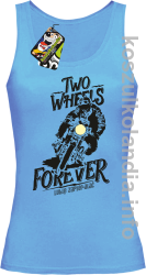 Two Wheels Forever Lubię zapierdalać - Top damski błękit