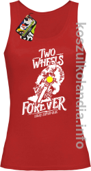 Two Wheels Forever Lubię zapierdalać - Top damski czerwony 